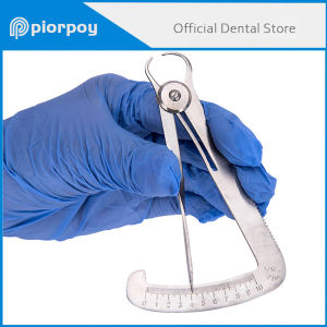 Dental Orthodontic Caliper Ruler for Metal Wax Crown Gauge Stainless Steel Measuring 0-10mm Dentistry Surgical Instruments Tools