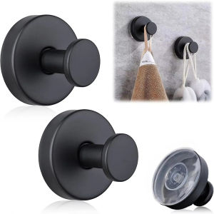 Stainless Steel Suction Cup Hook Strong No Need for Drilling Single Hook for House Bathroom Dormitory Kitchen Hanging Clothes