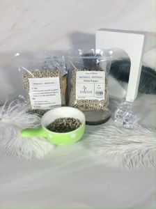 พริกไทยขาว พริกไทยร่อน White pepper 90 g 1ถุง สมุนไพรแท้ เกรดโรงงาน  ออแกนิค คนรัก สุขภาพ เก็บรักษาได้นาน By Ya Thai
