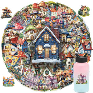 50pcs Fairy Tale House Stickers Transparent PET Vibrant Assorted Decals for DIY Crafts Luggage Guitar Notebook Decoration