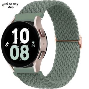 Dây Đeo Bằng Nylon Bện Có Vỏ Bảo Vệ Cho Đồng Hồ Samsung Galaxy Watch 4/5/6/7 40/44mm Dây Đeo Vòng Tay PC Bumper Phụ Kiện Đồng Hồ Thông Minh