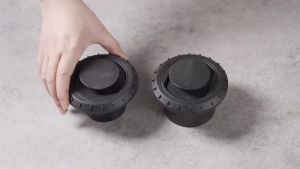 60mm / 75mm Diesel Heater Duct Ducting Air Vent Outlet Flat Pipe Joiner Connector Rotatable Connector Black For Car Truck VAN