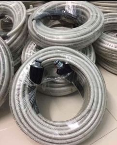 Dây xịt cao áp máy rửa xe Loại 10M - 2 đầu ren 22mm - Phụ kiện máy rửa xe áp lực  rửa máy lạnh phun thuốc tưới cây