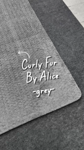 Curly Fur By Alice Karpet Bulu Busa 150x200 Grey