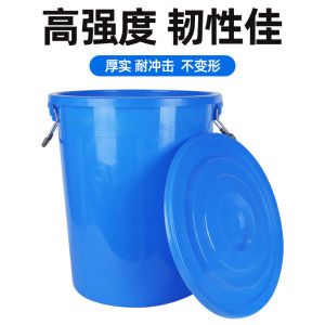 Thùng Rác Nhựa Dày Dung Tích Lớn Hình Tròn Dùng Trong Nhà Bếp Nhà Hàng Và Gia Đình Có Nắp Đậy Dùng Để Đựng Rác Thải