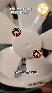 AKKO STAR 6"/8" EXHAUST FAN Wall mounted Circular powerful Window ventilation fan Kipas Bilik Air Kitchen Wind Guide