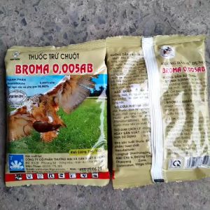 (Gói 100g)Thuốc diệt chuột sinh học  trộn sẵn BROMA 0.005AB  thuốc trừ chuột sinh học Broma thuốc trừ chuột. diệt chuột thế hệ mới hiệu quả cao (gói 100g)