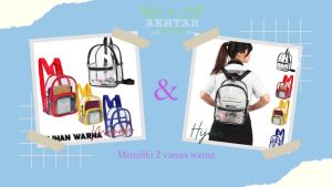 AKHTARBAG HOTSALE 12-12: Tas Konservasi BTS & Ransel Wanita PVC