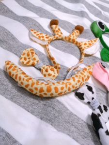 คาดผมสัตว์ พร้อมหางและโบว์คอ – มีหลายแบบให้เลือก (FANCY496)