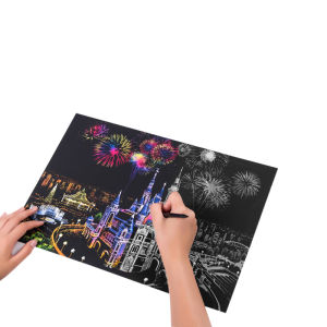 Scratch Paper Art for Kids Magic Rainbow Scratch Paper for Party Painting Sketch Pad DIY Art Craft Scratch Art Paper Scratch Art Kids