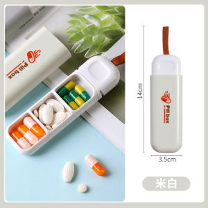Portable Miniature Medicine Box for Travel and Home Use Compact Pill Organizer with Separated Compartments