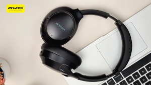 Awei AT2 Wireless ANC Headphone Foldable -34dB Active Noise Cancelling Bluetooth 5.3 Game Transparency Dual Modes Headset Bulit In 8 Microphones 36H Play Time Hi-Res Audio for Music Running Sports