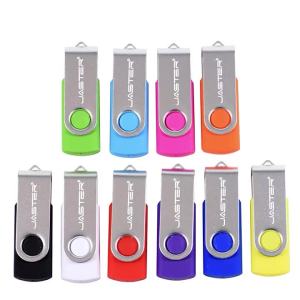 jaster | JASTER Rotatable Colorful USB 2.0 Flash Drive 128GB Creative Gift Memory Stick 64GB Silver Clip Pen Drive 32GB U Disk 16GB 8GB