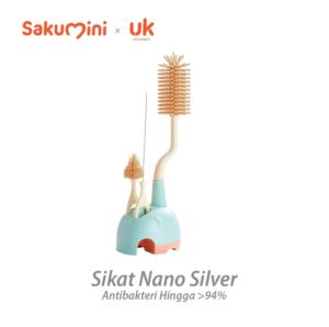 Sakumini Silicone Bottle Brush Sikat Pembersih Botol Sedotan Bayi