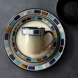 Bộ Đồ Ăn Bằng Gốm Sứ Kiểu Mỹ Sáng Tạo Bát Đựng Súp Bát Đựng Cơm Bát Đựng Thức Ăn Bát Đựng Thức Ăn Nhanh Cốc Cà Phê Cốc Nước Hoa