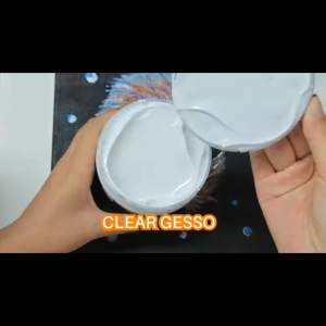 Art Supply 500ml Clear Transparent Gesso Primer Oil & Acrylic Paint Blendable Non-Toxic Medium Canvas Superior Coverage
