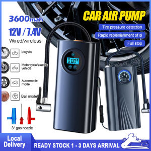 12V Car Air Pump Tyre Compressor Accessories Wireless Portable Tire Inflatable Pump Electric Intelligent Air Pump Digital Display
