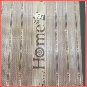 Chiếu trúc tăm vân gỗ in hoa màu gỗchiếu tăm hoa đế lụa 1m21m41m51m61m82m Họa Tiết Ngẫu Nhiên