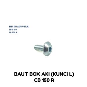 Baut Box Aki CB 150 R (Kunci L) - Baud Kempol Accu Bodi Body Honda CBR 150R CBR 250