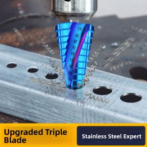 MONLEYTA | High Hardness German Quality Tower Drill Bit Metal Expanding Hole Tapered Tungsten Steel Stainless Steel Special Purpose