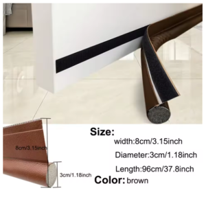 95cm 1PC Flexible Soundproof Under Door Draft Stopper Door Bottom Seal Strip Thicker Anti-Cold Gap Blocker Sealing Weather Strip