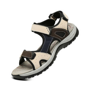 New Summer Leather Womens Sandals Fashion Design Breathable Women Casual Shoes Women Outdoor Beach Flat Sandals Big Size 42