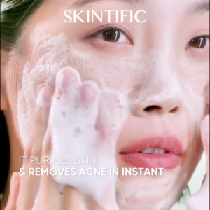 SKINTIFIC 3X Acid Acne Gel Cleanser 120ml Salicylic Acid Cleanser for Oily & Acne-Prone Skin Cleanses Excess Sebum