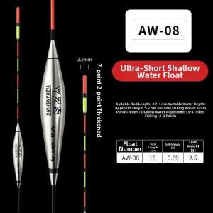 BAIXITANG | High Sensitivity Short Float Bright Thick Floating Fishing Float