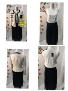 Dressfashion putih hitam