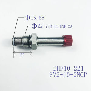 Hydraulic Threaded Two-Way Electromagnetic Valve DHF10-221 SV10-21 SV2-10-2NOP Normally Open No Pressure Loss