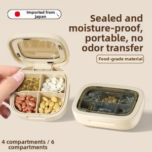 MIVOFIVO | Portable Weekly Pill Organizer