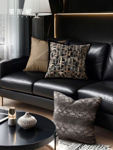 เบาะรองหมอนอเนกประสงค์แบบเรียบง่ายหรูหรา ทรงสี่เหลี่ยม ทรงยาว ผ้าฝ้ายลินิน ปักลาย หมอนอเนกประสงค์สำหรับโซฟาในห้องนั่งเล่น