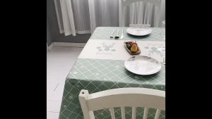 TAPLAK MEJA ANTI AIR MODERN KEKINIAN 137x180 cm & 137x90 cm ALAS MEJA WATERPROOF