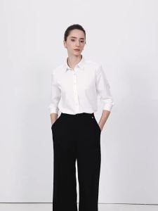 Navigare | Womens Black Office Business Casual Shirt