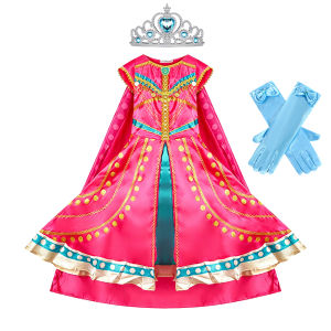 Indian Costume for Girls Arabian Dress Magic Lamp Kids Princess Dress Birthday Party Christmas Fancy Carnival Clothing Vestidos