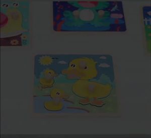 FU  Puzzle Knob 3D Chunky Puzzle Knob Kayu Anak Karakter Hewan dan Kendaraan Lucu Puzzle Wooden Knob