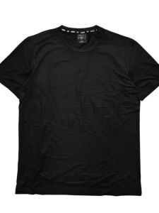 Black Breathable Quick Dry Mesh round Neck Short Sleeve T Shirt Comfortable Fit Brand Simple Design Sports Summer Polyester Fiber