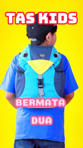 Tas Ransel Punggung Backpack Sekolah Anak Laki Laki Cowok Karakter Hewan Pinguin Biru TK SD IRT 553