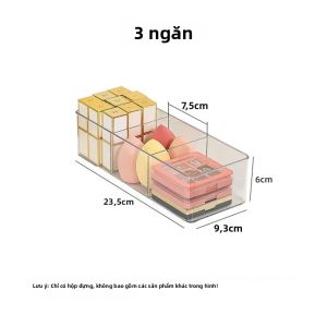 Hộp Đựng Mỹ Phẩm Acrylic Xếp Chồng Được Trong Suốt Để Bàn Bền Đựng Son Môi Và Cọ Trang Điểm Dùng Cho Phòng Tắm Và Bàn Trang Điểm