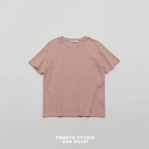 Good Fit Cotton Short Sleeve T-Shirt Womens round Neck White Half Sleeve Top Versatile New Style Korean Loose Fit Spring Summer