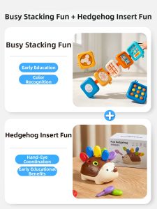 Borledor | Montessori Educational Busy Board Mirror Intellectual Toy for Babies