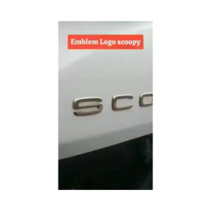 Emblem Sticker Scoopy Timbul 3D  Scoopy Biasa / Sambung / S Besar  Emblem Logo Scoopy ( Sepasang )