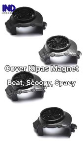 Tutup-Cover-Pelindung Kipas Magnet-Mesin Karbon-Carbon Honda Scoopy Old-Lama/Beat Karbu-Carbu