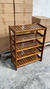 Kệ giày dép 5 tầng rộng 60cm kệ lắp ráp gỗ cao su