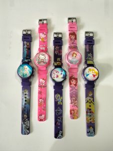 Jam tangan anak karakter+ lampu lucu