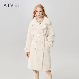 AIVEI | Winter Cozy Elegant British Over-knee Eco-fur Coat