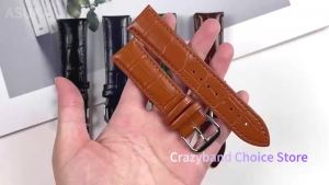 Leather Watch Band 12/13/14/16/17/18/19/20/21/22/23/24mm for Omega for Seiko for IWC Bands Business Women Men’s Stitching Strap