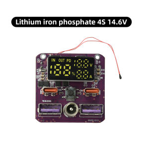 DIY Power Bank Circuit Board 100W Bidirectional Fast Charge Module DC 5.5x21 Interface Real‑Time Voltage Current Display