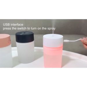 MCAHOME Ultrasonic 260ml Humidifier Essential Oil USB Aroma Diffuser Colorful Light With Free Cotton Filter