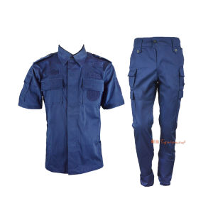 New 2021 Short Sleeve Summer Training Uniform Set for Men And Women in Dark Blue Field Jacket/Camouflage Suit/Military Gear